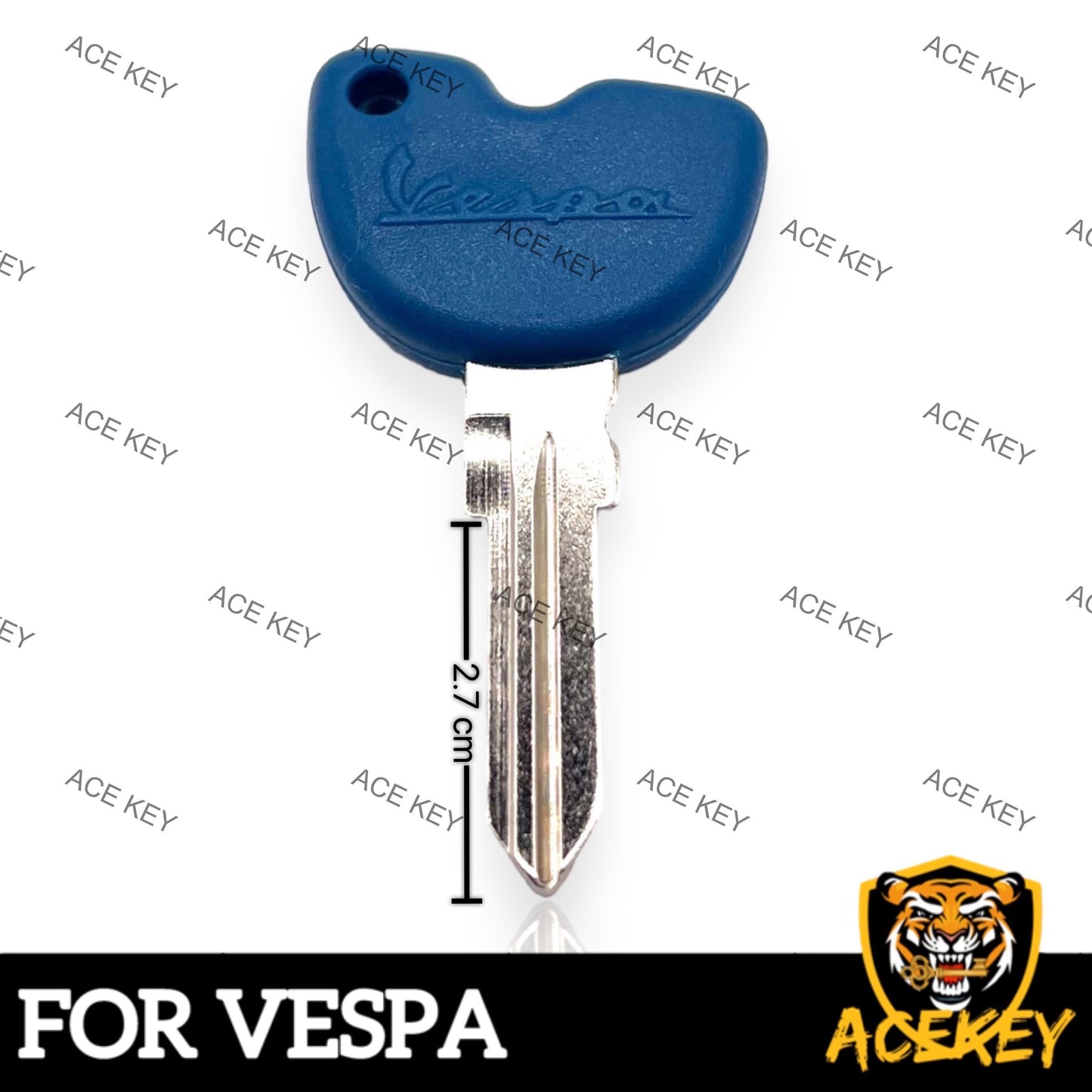 Vespa GTS GTV GT S 125 200 250 300 Uncut Blue Blank Key No CHIP