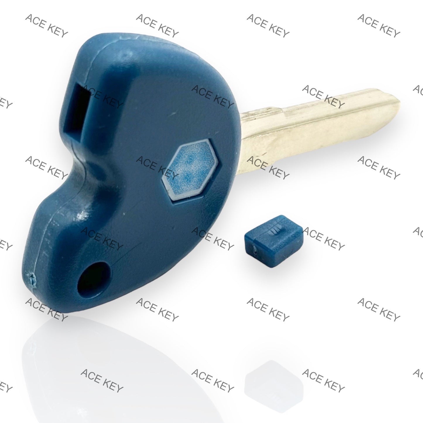 Transponder Key Vespa FLY Piaggio 125 150 Scooter Blue Uncut Blank Key No Chip