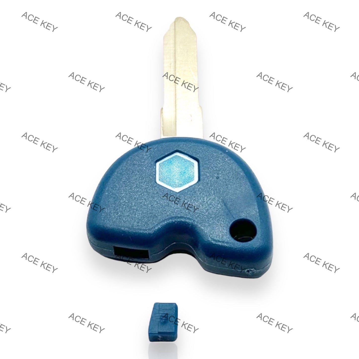 Transponder Key Vespa FLY Piaggio 125 150 Scooter Blue Uncut Blank Key No Chip