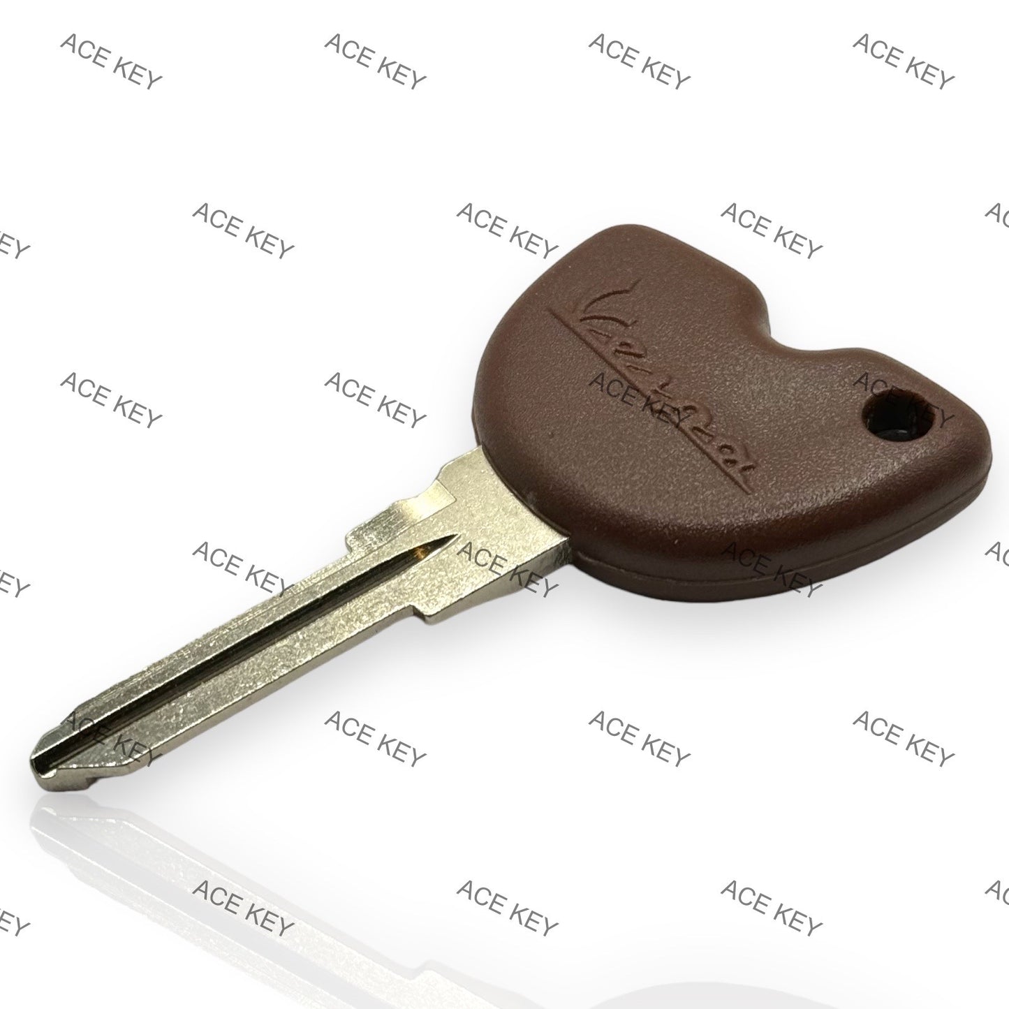 Transponder Key VESPA GTS, GTV, GT S 125, 200, 250 300 Uncut Brown