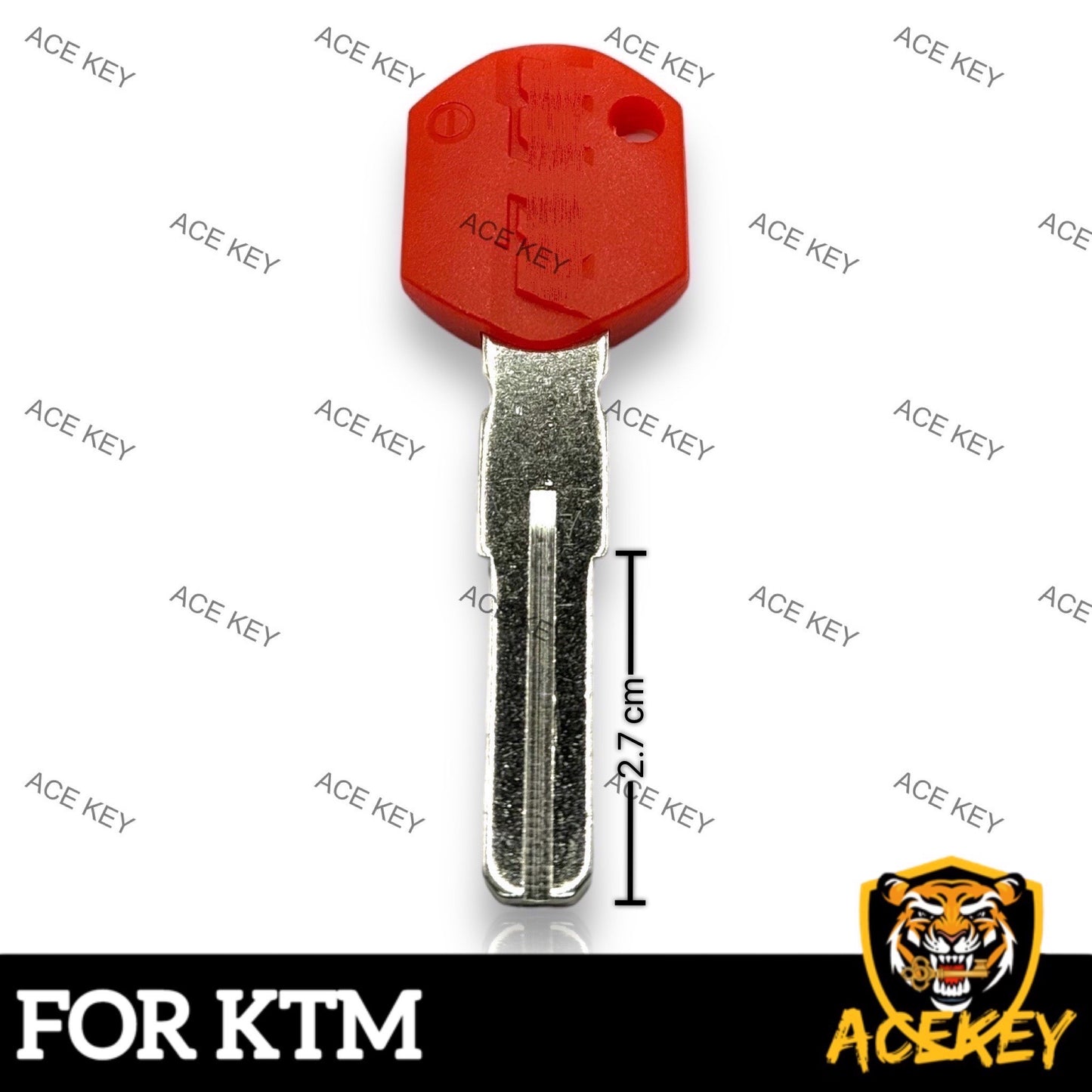 KTM 1050 1190 1290 RC8R Motorcycle Red Blank Key No Chip