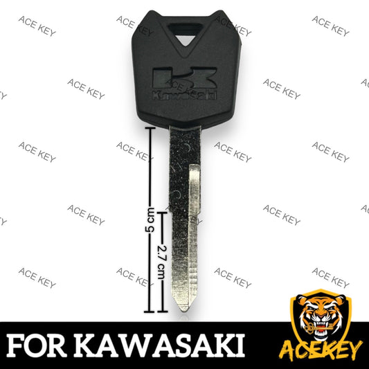 Kawasaki Ninja ZX6R ZX10R ZX12R ZX14R Z750 Uncut Blank Key NO CHIP