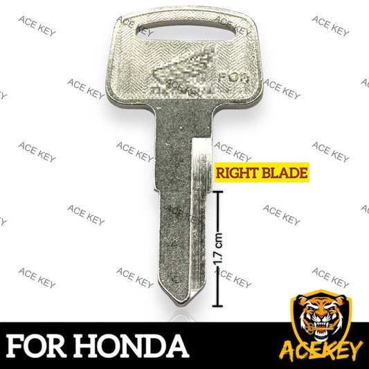 Honda CBX VF CBR CX GL CB NS Motorcycle Uncut Right Blank Key